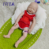 1582 IVITA 20'' Eyes Closed Silicone Reborn Baby Platium Liquid Silicone Doll Christmas Gift