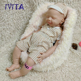 1582 IVITA 20'' Eyes Closed Silicone Reborn Baby Platium Liquid Silicone Doll Christmas Gift