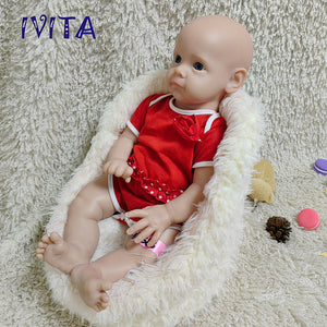 1583 IVITA 20'' Realistic Silicone Reborn Baby Full Body Soft Silicone Newborn Doll Kids Christmas Gift