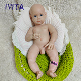 1583 IVITA 20'' Realistic Silicone Reborn Baby Full Body Soft Silicone Newborn Doll Kids Christmas Gift