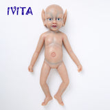 3320 IVITA 19'' Floppy Silicone Reborn Baby Girl Elf Fairy Silicone Doll