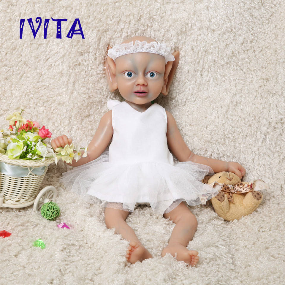 3320 IVITA 19'' Floppy Silicone Reborn Baby Girl Elf Fairy Silicone Doll