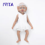 3320 IVITA 19'' Floppy Silicone Reborn Baby Girl Elf Fairy Silicone Doll