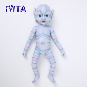 3320 IVITA 19'' Floppy Silicone Reborn Baby Girl Elf Fairy Silicone Doll