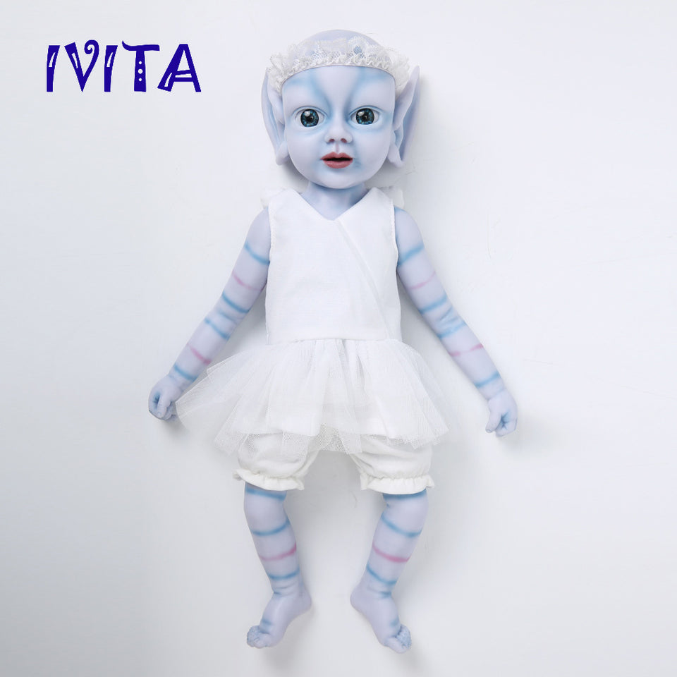 3320 IVITA 19'' Floppy Silicone Reborn Baby Girl Elf Fairy Silicone Doll