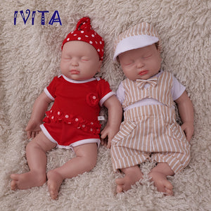 1558 IVITA 15'' Floppy Silicone Reborn Baby Platinum Liquid Silicone Newborn Doll Kids Gift