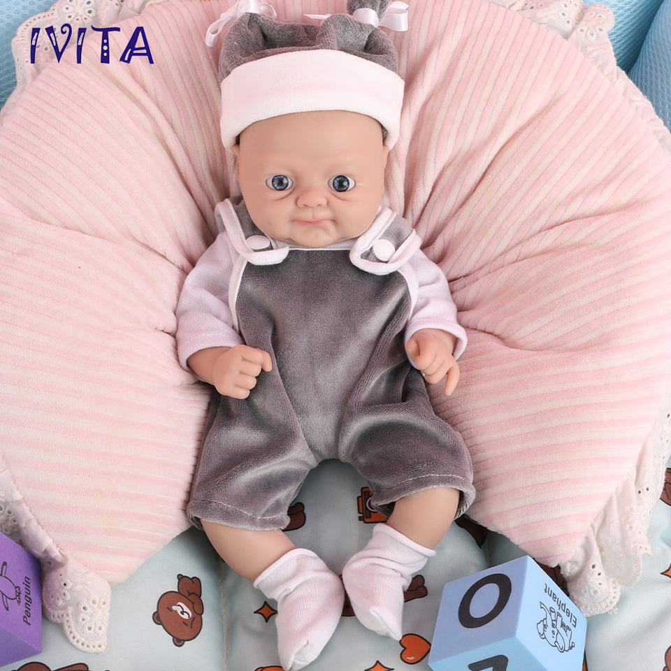 1512 IVITA 14in to 20in Alive Silicone Reborn Baby Boy and Gril Preemie Silicone Doll
