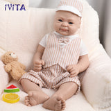 1512 IVITA 14in to 20in Alive Silicone Reborn Baby Boy and Gril Preemie Silicone Doll