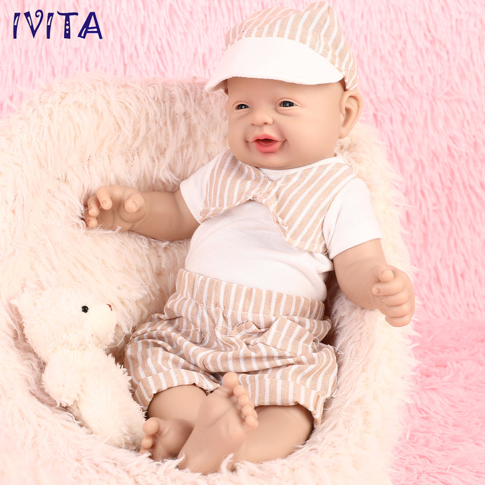 1513 IVITA 12'' to 23'' Realistic Big Silicone Doll Reborn Baby Boy / Girl Laughing Doll