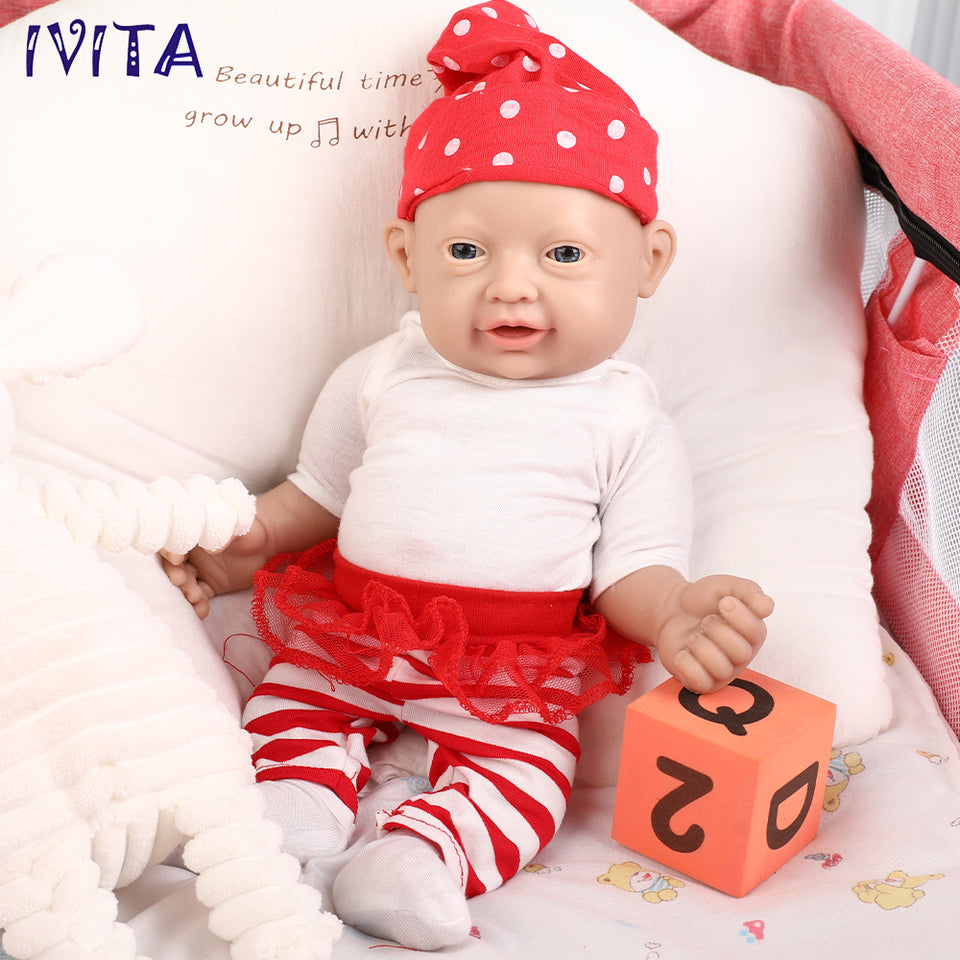 1513 IVITA 12'' to 23'' Realistic Big Silicone Doll Reborn Baby Boy / Girl Laughing Doll