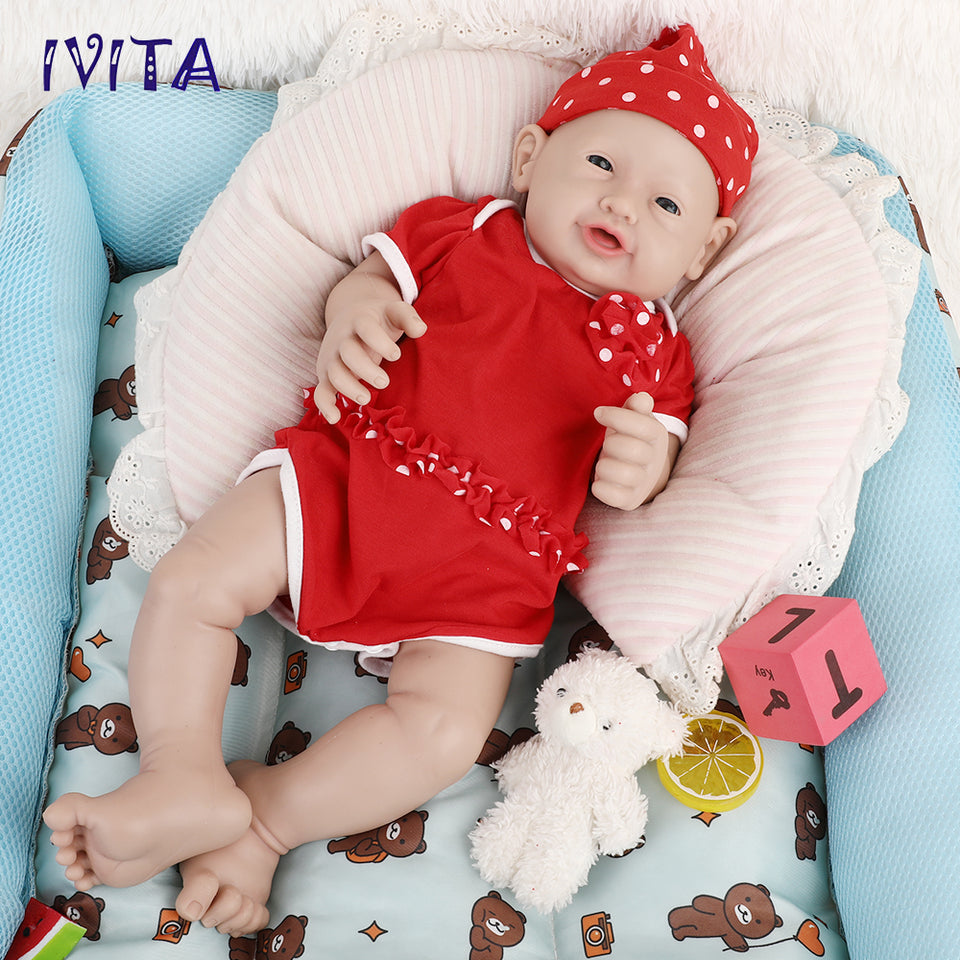 1513 IVITA 12'' to 23'' Realistic Big Silicone Doll Reborn Baby Boy / Girl Laughing Doll