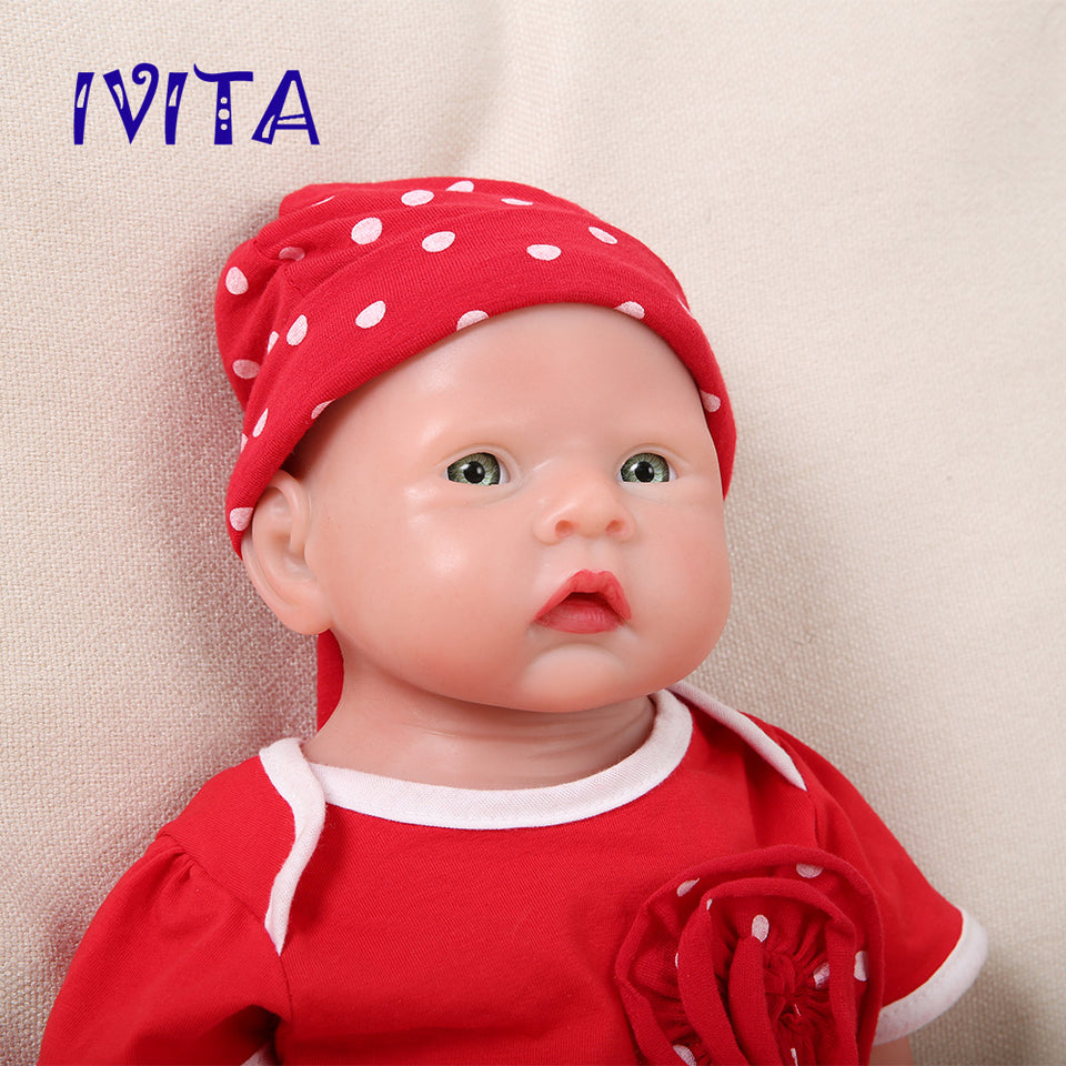 1521 IVITA 20'' Full Body Silicone Reborn Baby Boy and Girl Lifelike Floppy Silicone Doll