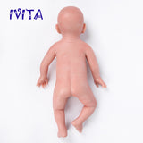 1521 IVITA 20'' Full Body Silicone Reborn Baby Boy and Girl Lifelike Floppy Silicone Doll