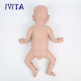 1529 IVITA 19'' Eyes Closed 100% Full Body Silicone Reborn Baby Girl and Boy Silicone Doll