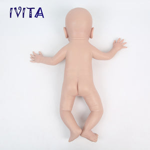 1532 IVITA 19'' Eyes Closed Full Body Silicone Reborn Baby Girl and Boy Platinum Silicone Doll