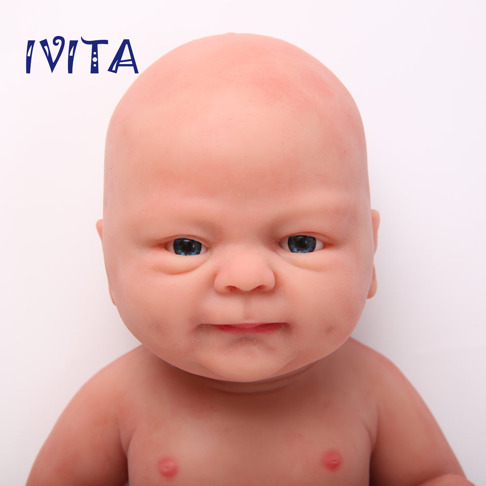 1512 IVITA 14'' Alive Silicone Reborn Baby Boy and Gril Preemie Silicone Doll