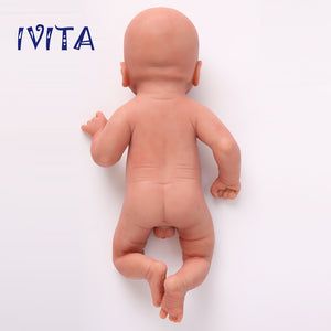 1512 IVITA 14'' Alive Silicone Reborn Baby Boy and Gril Preemie Silicone Doll