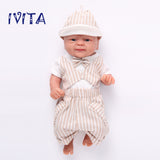 1512 IVITA 14'' Alive Silicone Reborn Baby Boy and Gril Preemie Silicone Doll