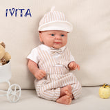 1512 IVITA 14'' Alive Silicone Reborn Baby Boy and Gril Preemie Silicone Doll