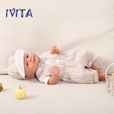 1512 IVITA 14'' Alive Silicone Reborn Baby Boy and Gril Preemie Silicone Doll