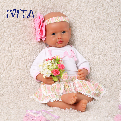 1522 IVITA 20'' Full Body Soft Silicone Reborn Baby Boy and Girl Lifelike Silicone Doll