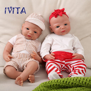 1511 IVITA 21'' Big Silicone Reborn Baby Boy and Girl Floppy Silicone Doll