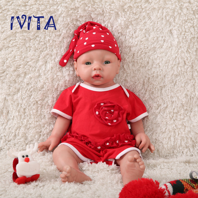 1506 IVITA 20'' Full Body Flopyy Silicone Reborn Baby Boy and Girl