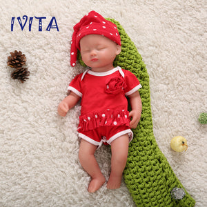 1509 IVITA 15'' Eyes Closed Full Silicone Reborn Baby Floppy Silicone Doll