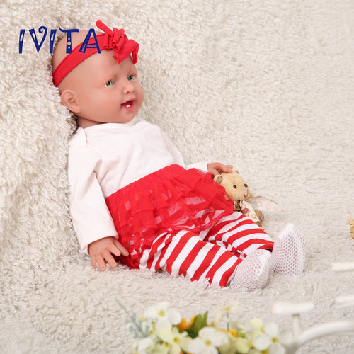 1508 IVITA 20'' Vivid Silicone Reborn Baby Boy and Girl Handmade Silicone Doll