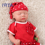 1507 IVITA 18'' Eyes Closed Full Body Silicone Reborn Baby Girl and Boy