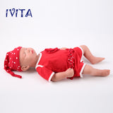 1507 IVITA 18'' Eyes Closed Full Body Silicone Reborn Baby Girl and Boy