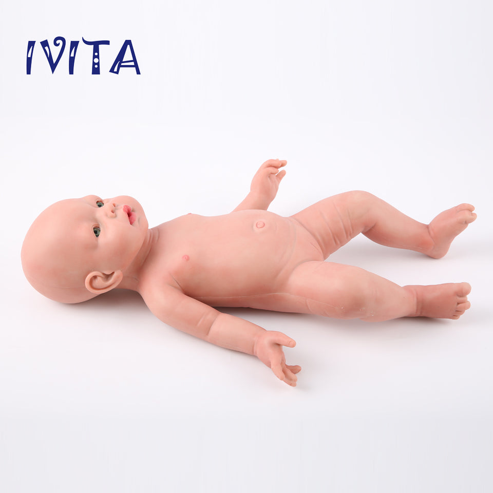 1506 IVITA 20'' Full Body Flopyy Silicone Reborn Baby Boy and Girl