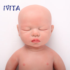 1507 IVITA 18'' Eyes Closed Full Body Silicone Reborn Baby Girl and Boy