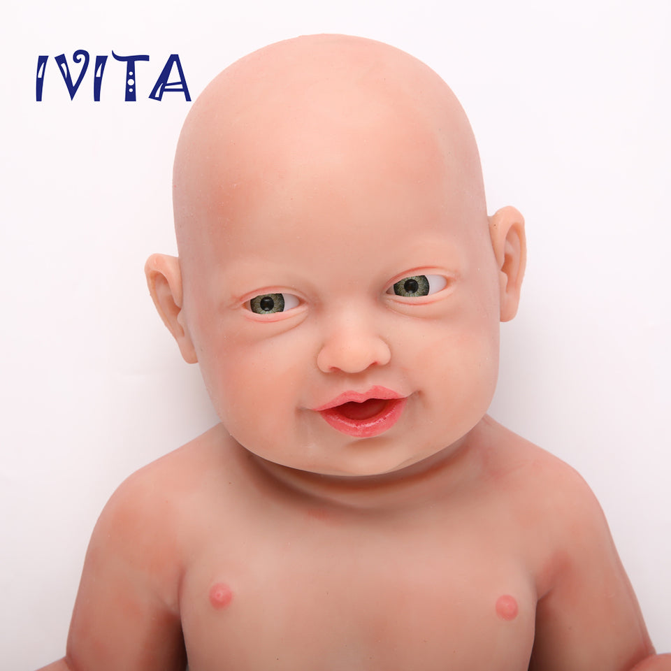 1513 IVITA 23'' Realistic Big Silicone Doll Reborn Baby Boy And Girl Laughing Doll