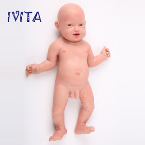 1513 IVITA 23'' Realistic Big Silicone Doll Reborn Baby Boy And Girl Laughing Doll