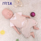 1529 IVITA 19'' Eyes Closed 100% Full Body Silicone Reborn Baby Girl and Boy Silicone Doll