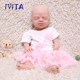 1532 IVITA 19'' Eyes Closed Full Body Silicone Reborn Baby Girl and Boy Platinum Silicone Doll