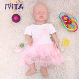 1532 IVITA 19'' Eyes Closed Full Body Silicone Reborn Baby Girl and Boy Platinum Silicone Doll