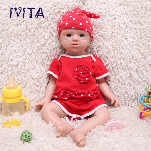 1534 IVITA 21‘’ Silicone Reborn Baby Boy and Girl Platinum Liquid Silicone Newborn Doll