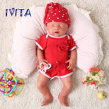 1514 IVITA 18'' Floppy Silicone Doll Sleeping Reborn Baby Boy And Girl Squishy Asleep Doll