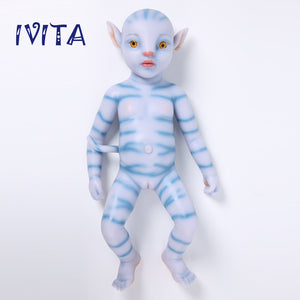 1808 IVITA 20'' Avatar Silicone Doll Reborn Baby Floppy Silicone Doll