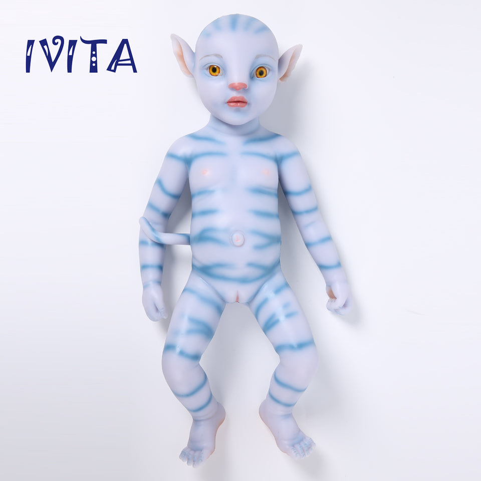 1808 IVITA 20'' Avatar Silicone Doll Reborn Baby Floppy Silicone Doll