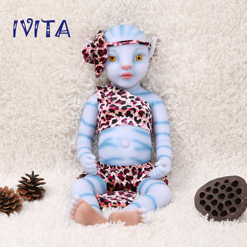 1808 IVITA 20'' Avatar Silicone Doll Reborn Baby Floppy Silicone Doll