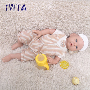 1521 IVITA 20'' Full Body Silicone Reborn Baby Boy and Girl Lifelike Floppy Silicone Doll