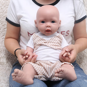 1515 IVITA 20'' Realistic Silicone Doll Blue Eyes Fullbody Silicone Reborn Baby