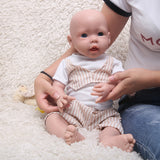 1515 IVITA 20'' Realistic Silicone Doll Blue Eyes Fullbody Silicone Reborn Baby