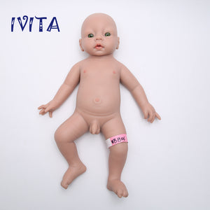 1506 IVITA 20'' Full Body Flopyy Silicone Reborn Baby Boy and Girl