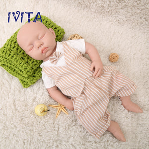 1507 IVITA 18'' Eyes Closed Full Body Silicone Reborn Baby Girl and Boy