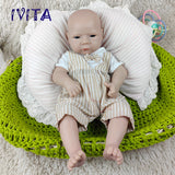 1564 IVITA 18'' Solid Silicone Reborn Baby Floppy Platinum Silicone Newborn Doll Kids Xmas Gift