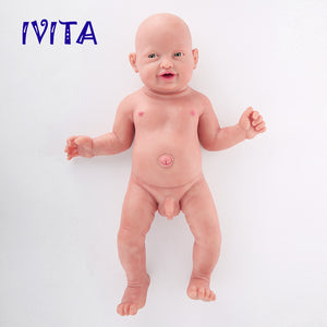 1513 IVITA 23'' Realistic Big Silicone Doll Reborn Baby Boy And Girl Laughing Doll